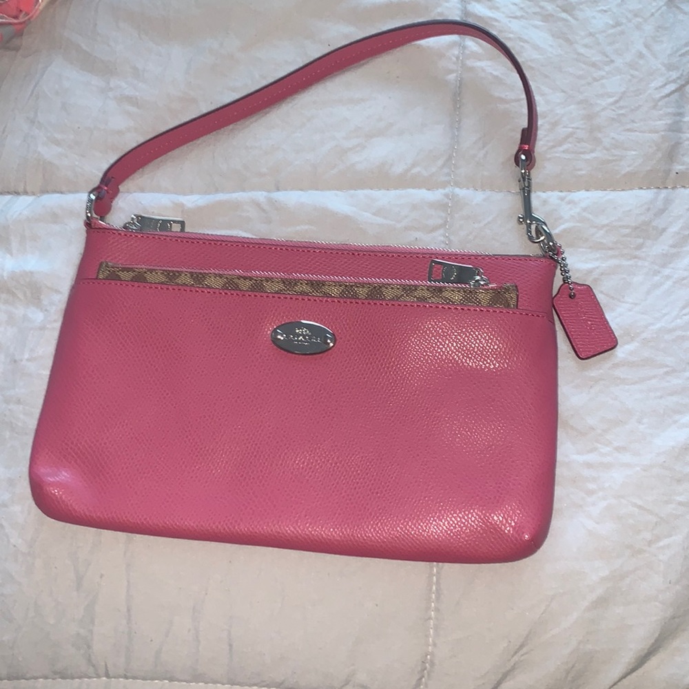 Pink coach purse